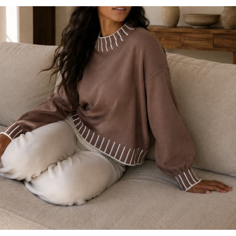 Pull Nina marron